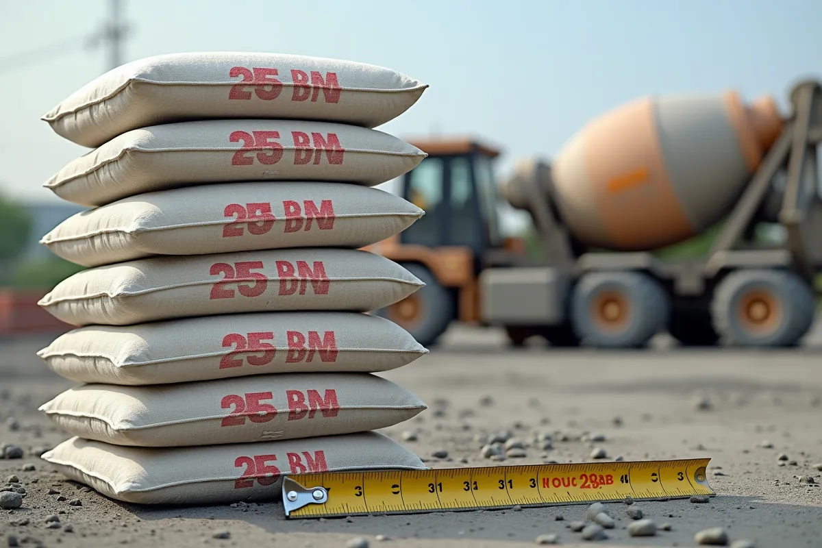 Worek betonu 25 kg – Ile to m³ i jak obliczyć ilość?